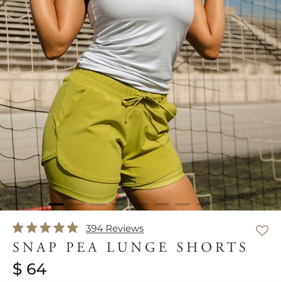 Albion Snap Pea Lunge shorts, size small - Picture 1 of 6